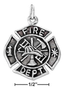 Silver Charms & Pendants Sterling Silver Charm: Firemans Cross Charm JadeMoghul