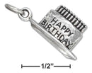 Silver Charms & Pendants Sterling Silver Charm: "happy Birthday" Cake Charm JadeMoghul
