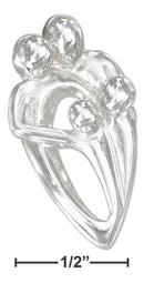 Silver Charms & Pendants Sterling Silver Charm: High Polish Couple With Two Children Pendant JadeMoghul Inc.