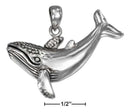 Silver Charms & Pendants Sterling Silver Charm: Humpback Whale Pendant JadeMoghul
