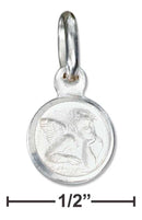 Silver Charms & Pendants Sterling Silver Charm: Italian Rafael Angel Charm With Satin Finish JadeMoghul