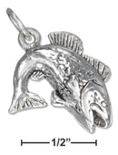 Silver Charms & Pendants Sterling Silver Charm: Large Mouth Bass Charm JadeMoghul
