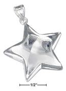 Silver Charms & Pendants Sterling Silver Charm: Large Shining Star Pendant JadeMoghul