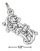 Silver Charms & Pendants Sterling Silver Charm: Musical Notes Charm JadeMoghul