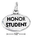 Silver Charms & Pendants Sterling Silver Charm: Oval "honor Student" Charm JadeMoghul