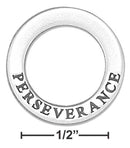 Silver Charms & Pendants Sterling Silver Charm: "perseverance" Affirmation Band Pendant JadeMoghul Inc.