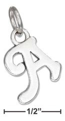 Silver Charms & Pendants Sterling Silver Charm: Scrolled Letter "a" Charm JadeMoghul