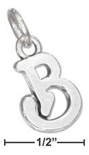 Silver Charms & Pendants Sterling Silver Charm: Scrolled Letter "b" Charm JadeMoghul