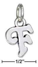Silver Charms & Pendants Sterling Silver Charm: Scrolled Letter "f" Charm JadeMoghul