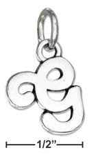 Silver Charms & Pendants Sterling Silver Charm: Scrolled Letter "g" Charm JadeMoghul