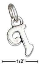 Silver Charms & Pendants Sterling Silver Charm: Scrolled Letter "i" Charm JadeMoghul