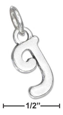 Silver Charms & Pendants Sterling Silver Charm: Scrolled Letter "j" Charm JadeMoghul