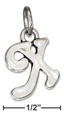 Silver Charms & Pendants Sterling Silver Charm: Scrolled Letter "x" Charm JadeMoghul