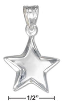 Silver Charms & Pendants Sterling Silver Charm: Small Shining Star Pendant JadeMoghul Inc.