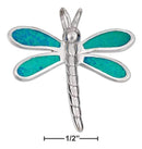 Silver Charms & Pendants Sterling Silver Charm: Synthetic Opal Dragonfly Pendant JadeMoghul Inc.