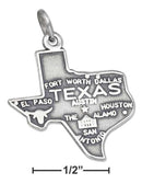 Silver Charms & Pendants Sterling Silver Charm: Texas State Charm JadeMoghul