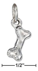 Silver Charms & Pendants Sterling Silver Charm: Three Dimensional Dog Bone Charm JadeMoghul