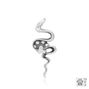 Silver Charms & Pendants Sterling Silver Charm: Winding Road Pendant With Dog Paw Print And Squiggle Design JadeMoghul Inc.
