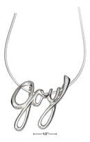 Silver Charms & Pendants STERLING SILVER JOY SLIDE PENDANT IN SCRIPT JadeMoghul
