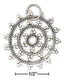 Silver Charms & Pendants Sterling Silver Mandala Charm JadeMoghul Inc.
