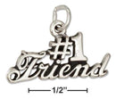 Silver Charms & Pendants Sterling Silver Message "