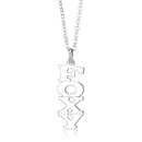 Sterling Silver Pendant Necklace LO337 Silver Brass Pendant