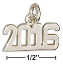 Silver Charms & Pendants Sterling Silver Year "2016" Charm JadeMoghul Inc.