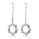 Silver Earrings Christmas Earrings 3W081 Rhodium Brass Earrings with AAA Grade CZ Alamode Fashion Jewelry Outlet