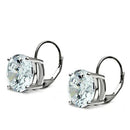 Silver Earrings Christmas Earrings 3W090 Rhodium Brass Earrings with AAA Grade CZ Alamode Fashion Jewelry Outlet