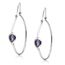 Silver Earrings Christmas Earrings 3W099 Rhodium Brass Earrings with AAA Grade CZ Alamode Fashion Jewelry Outlet