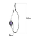 Silver Earrings Christmas Earrings 3W099 Rhodium Brass Earrings with AAA Grade CZ Alamode Fashion Jewelry Outlet