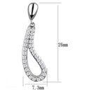 Silver Earrings Christmas Earrings 3W1044 Rhodium Brass Earrings with AAA Grade CZ Alamode Fashion Jewelry Outlet