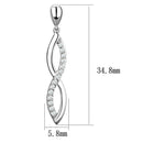 Silver Earrings Christmas Earrings 3W1045 Rhodium Brass Earrings with AAA Grade CZ Alamode Fashion Jewelry Outlet