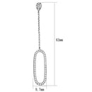 Silver Earrings Christmas Earrings 3W1058 Rhodium Brass Earrings with AAA Grade CZ Alamode Fashion Jewelry Outlet