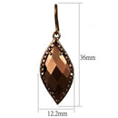 Silver Earrings Christmas Earrings 3W1112 Coffee light Brass Earrings with AAA Grade CZ Alamode Fashion Jewelry Outlet