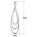 Christmas Earrings 3W349 Rhodium Brass Earrings
