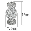 Christmas Earrings 3W390 Rhodium Brass Earrings with AAA Grade CZ