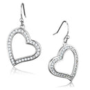 Christmas Earrings 3W628 Rhodium Brass Earrings with AAA Grade CZ