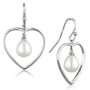Christmas Earrings 3W630 Rhodium Brass Earrings with Semi-Precious
