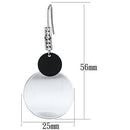 Crystal Drop Earrings LO2655 Special Color Iron Earrings with Crystal