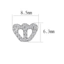 Earrings For Women LO4673 Rhodium Brass Earrings with Top Grade Crystal