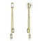 Gold Drop Earrings 3W1202 Gold Brass Earrings with Top Grade Crystal