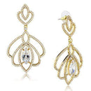 Gold Earrings For Girls 3W1324 Gold Brass Earrings with AAA Grade CZ