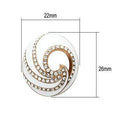 Silver Earrings Gold Earrings For Girls GL165 Rose Gold - Brass Earrings with Crystal Alamode Fashion Jewelry Outlet