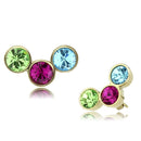 Gold Earrings For Women TK3492 Gold - Stainless Steel Earrings with Crystal
