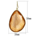 Gold Earrings For Women VL071 Gold - Brass Earrings with Synthetic