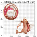 Silver Earrings Gold Stud Earrings 1W123 Rose Gold Brass Earrings with Synthetic Alamode Fashion Jewelry Outlet