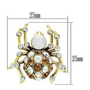 Silver Earrings Gold Stud Earrings GL347 Gold - Brass Earrings with Top Grade Crystal Alamode Fashion Jewelry Outlet