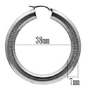 Silver Earrings Hoop Earrings TK422 Stainless Steel Earrings Alamode Fashion Jewelry Outlet