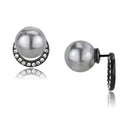 Pandora Earrings TK3481 Black - Stainless Steel Earrings with Synthetic